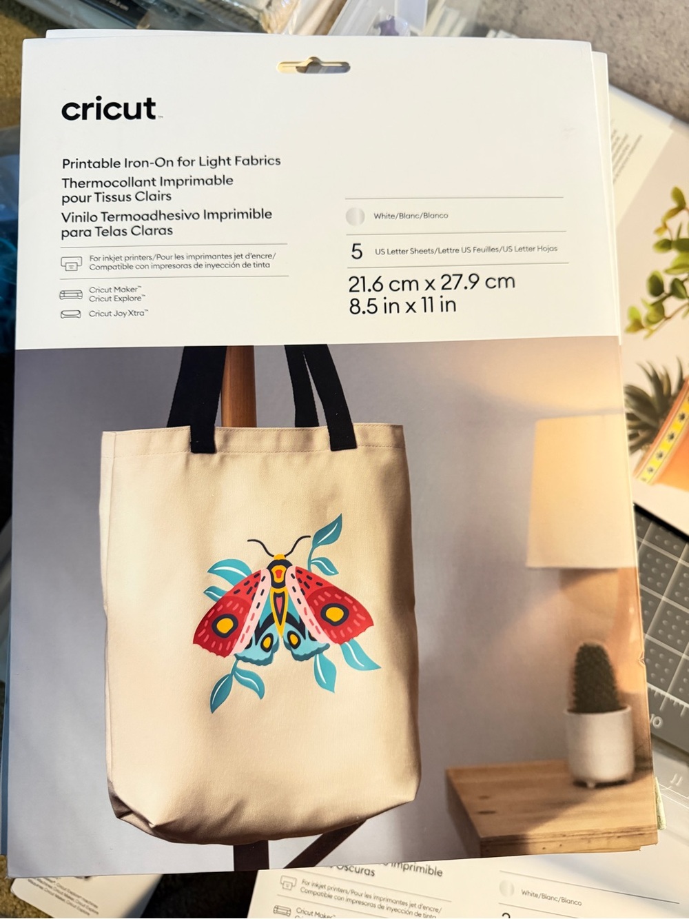 Cricut Printable Iron-On for Light Fabrics - White